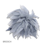 GMPN-07-5 GMPN-07-5 · Feathered Starburst Statement Brooch – Grey