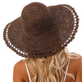 90129, SCALLOP EDGE SUN HAT