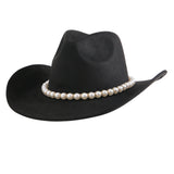 108457, PEARL ACCENT TRIM SUEDE COWBOY HAT