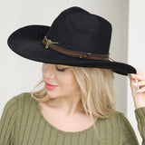 108686, WESTERN STEER HEAD ACCENT SUEDE COWBOY HAT