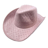 107922, CRYSTAL EMBELLISHED SOFT SUEDE COWBOY HAT