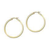 Pave Rhinestone Slim Stainless Steel Hoop Earrings – Gold/Clear · SSE201G_IVY IMG_6233