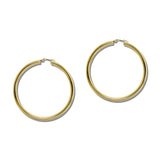 60Mm Large Chunky Tube Hoop Earrings – Gold · SSE254G_IVY IMG_6242