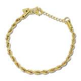 Twisted Rope Chain Stainless Steel Bracelet – Gold · SSB0001G_IVY IMG_6274