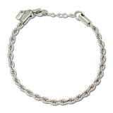 Twisted Rope Chain Stainless Steel Bracelet – Silver · SSB0001R_IVY IMG_6277