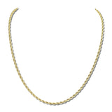 Twisted Rope Stainless Steel Chain Necklace – Gold · SSN0118G_IVY IMG_6317