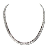 Cuban Curb Link Stainless Steel Chain Necklace – Silver · SSN2118R_IVY IMG_6330