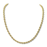 Twisted Rope Stainless Steel Chain Necklace – Gold · SSN0318G_IVY IMG_6331
