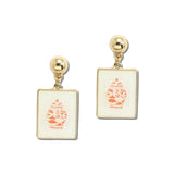 Mahjong Jar Tile Drop Earrings – Gold · GSE5101-GD_CRT IMG_6351