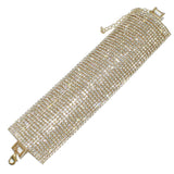 93871, PAVE RHINESTONE BRACELET, WEDDING, BRIDAL, PROM