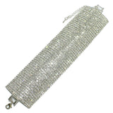 93871, PAVE RHINESTONE BRACELET, WEDDING, BRIDAL, PROM