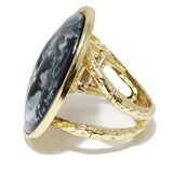 92211, CHUNKY GEOMETRIC CELLULOID ACETATE BANGLE BRACELET