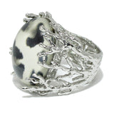 93549, CHUNKY ROUND CELLULOID ACETATE BANGLE BRACELET