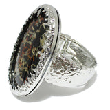 93623, CHUNKY OVAL CELLULOID ACETATE BANGLE BRACELET