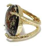 93622, CHUNKY ROUND CELLULOID ACETATE BANGLE BRACELET