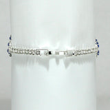 98167, MARQUISE CUBIC ZIRCONIA ACCENT PAVE RHINESTONE BRACELET