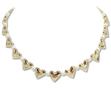 107895, HEART ACCENT WITH PEARL NECKLACE