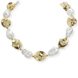 107213, FRESHWATER PEARL NUGGET BEADED NECKLACE