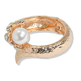 107391, PEARL RHINESTONE ACCENT CHUNKY BANGLE BRACELET