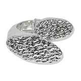 107392, HAMMERED TEXTURED METAL BANGLE BRACELET