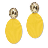 108114, MATTE FINISHED OVERSIZED GEOMETRIC EARRING