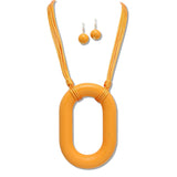 108367, CHUNKY GEOMETRIC WOOD CORD NECKLACE