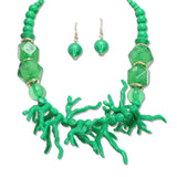 108383, SEA LIFE CORAL STATEMENT NECKLACE