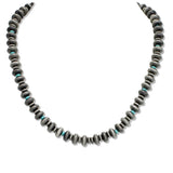 108884, WESTERN TURQUOISE ACCENT BEADED NECKLACE