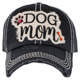 108563, DOG MOM EMBROIDERED VINTAGE BASEBALL CAP