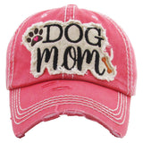 108563, DOG MOM EMBROIDERED VINTAGE BASEBALL CAP