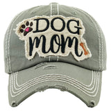 108563, DOG MOM EMBROIDERED VINTAGE BASEBALL CAP