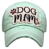 108563, DOG MOM EMBROIDERED VINTAGE BASEBALL CAP