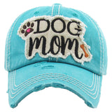 108563, DOG MOM EMBROIDERED VINTAGE BASEBALL CAP