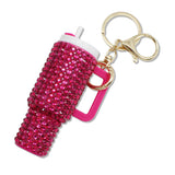 107946, BLING MINI TUMBLER KEYCHAIN BAG CHARM