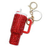 107946, BLING MINI TUMBLER KEYCHAIN BAG CHARM