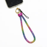 107947, BLING PAVE RHINESTONE PHONE STRAP KEYCHAIN