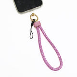 107947, BLING PAVE RHINESTONE PHONE STRAP KEYCHAIN