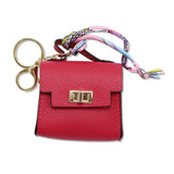108005, MINI LEATHER HANDBAG KEYCHAIN BAG CHARM