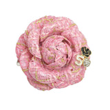 Rose Flower Tweed Brooch PIN