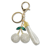 107713, BLING RHINESTONE CHERRY KEYCHAIN AND BAG CHARM