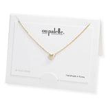 107275, DAINTY PUFFY HEART NECKLACE