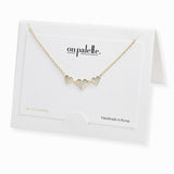 107277, DAINTY TRIPLE HEART NECKLACE