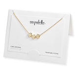 107273, DAINTY TRIPLE CLOVER NECKLACE