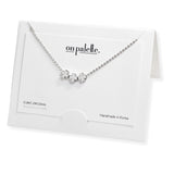 107273, DAINTY TRIPLE CLOVER NECKLACE