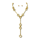 Water Resistant Hammered Equestrian Heritage Link Y-Necklace – 24K Gold Tone · NK10176VG24K NK10176VG24K