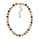 114552, ROUND RHINESTONE COLLAR NECKLACE