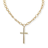 107216, CROSS PENDANT CHAIN NECKLACE