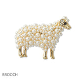 108391, SHEEP PEARL BROOCH PIN