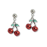 107572, CHERRY STAINLESS STEEL DANGLE EARRING
