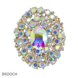 107776, RHINESTONE EVENING BROOCH PIN
